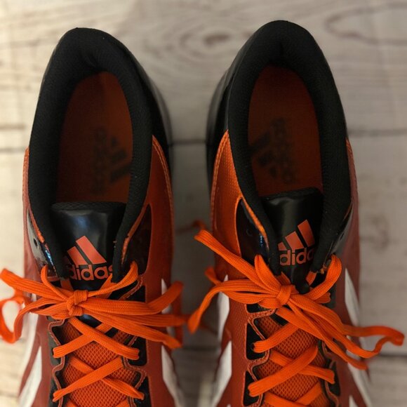 Adidas Quickframe New Men’s Orange and Black Football Cleats Size 12 main image 6